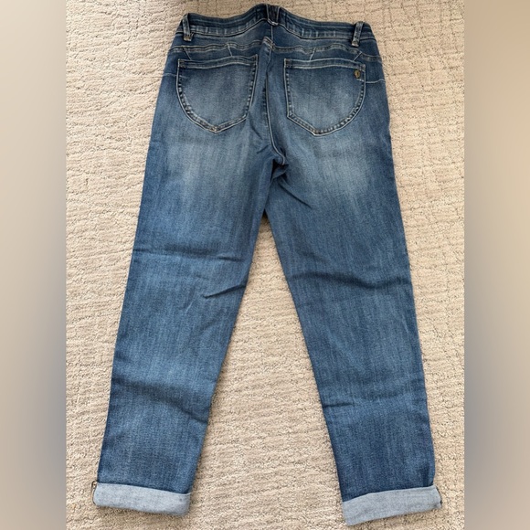 Democracy Distressed Blue Boyfriend Jeans - Picture 5 of 5